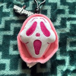 Scream Pink Ghostface Bag Clip