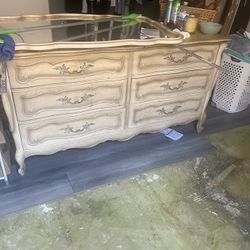 Antique Dresser With Mirror 
