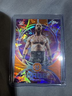 Topps WWE Drew McIntyre Rage Limited Edition Parallel #12/25