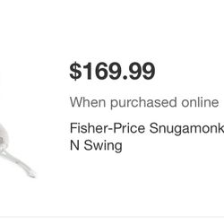 Fisher Price Snugamonk Swing