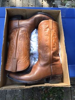 Used mens lucchese boots cheap