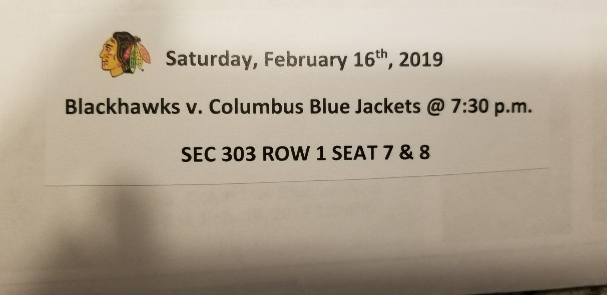 Blackhawks Blue Jackets tickets