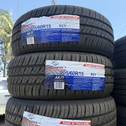 205/60/15 Atlander 4 New Tires Installed And Balanced
