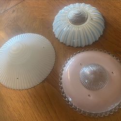 Antique Glass Ceiling Lamp Shades (3)