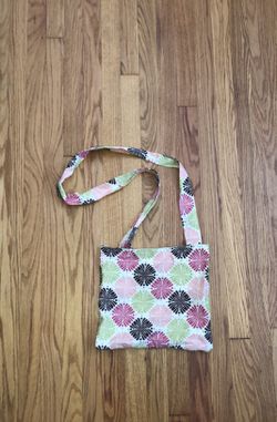 Colorful handmade large crossbody bag/purse