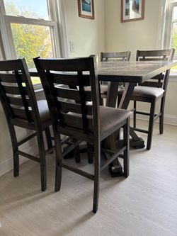 6 chair ashley furniture kitchen table
