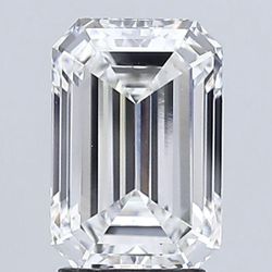 3.04ct Emerald Cut Lab Grown Diamond E Vvs