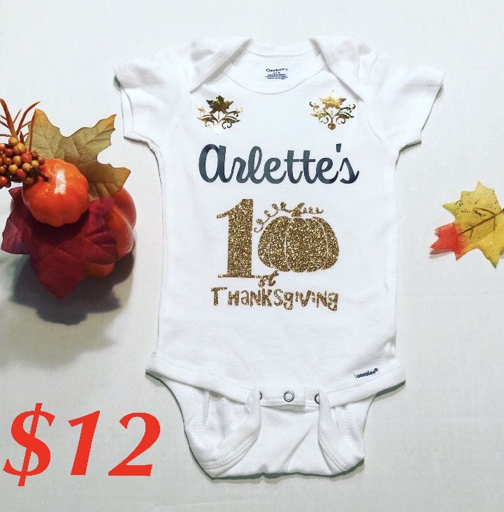 Personalized thanksgiving onesie