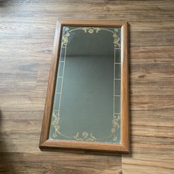 Mirrors    (2 ) gold outlined pretty design  