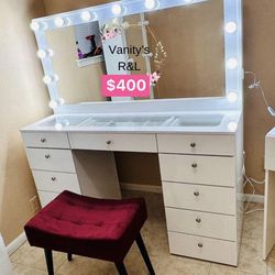 Vanity nuevo no incluye silla