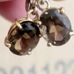 Smoky quartz earrings