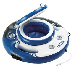 New Floating Cooler Beach, River, Pool, Great on Land Too  5 Cup Holders 2 Trays