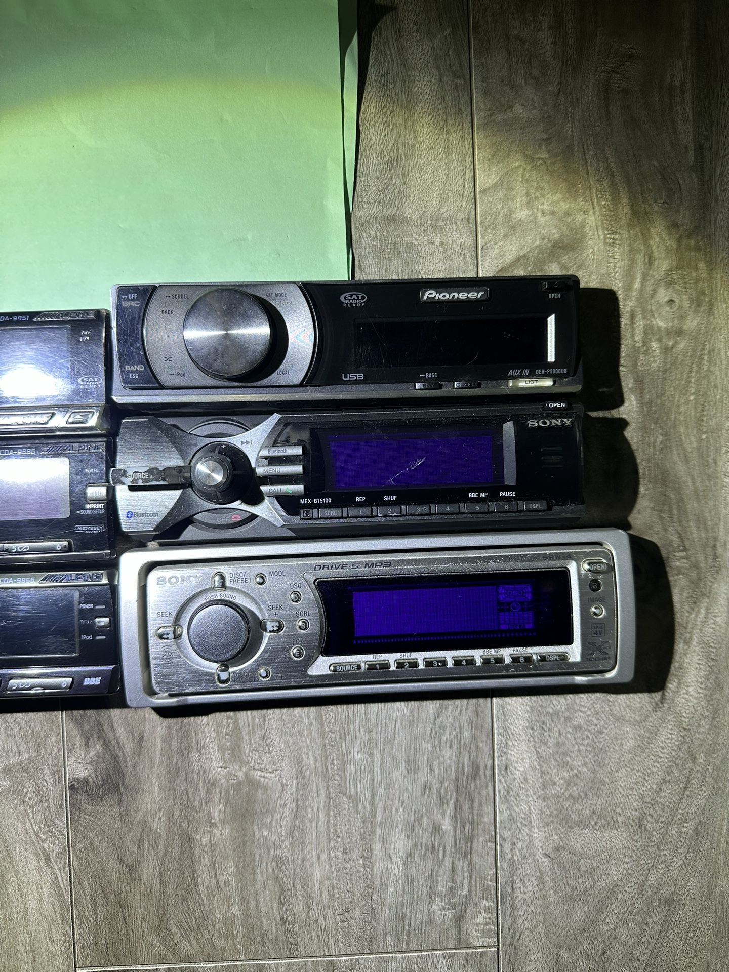 Pioneer And Sony Car Radio Faceplates