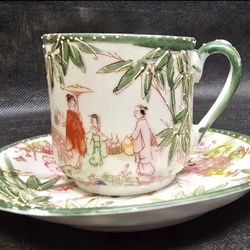 Geisha Girl Espresso Cup And Saucer 