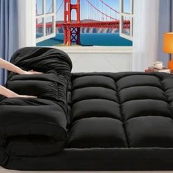 New Queen Size Japanese Floor Mattress Futon Mattress, Sofa Bed Futon Roll Up, Portable Foldable 