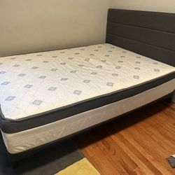 Bed  Like New With Mattress 
