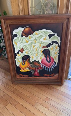 Imported from Mexico Hand Painted Canvas