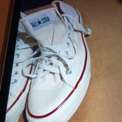 CONVERSE CLASSIC ALL STARS WHITE LOW TOP SIZE 12 MEN'S 