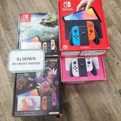 Nintendo Switch Oled - 90 DAY WARRANTY - $1 DOWN - NO CREDIT NEEDED 