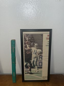 Dallas Cowboys White Magazine Print Ad Frame 