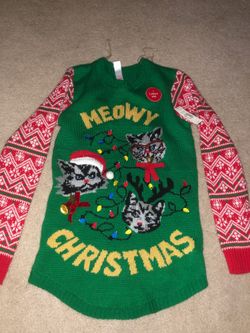 New With Tags Light Up Xmas Sweater Size L