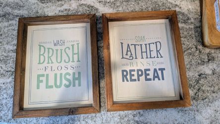 Bathroom Wall Art Set