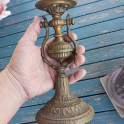Antique Solid Brass Candle Holder Mountable And Positionable Brass Or Aluminum