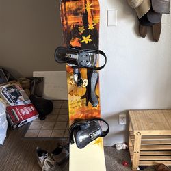 161cm snowboard with bindings
