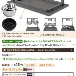 Elevated Dog Bowl For Extra Large Dogs