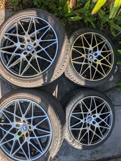 RIMS AND TIRES STAGGERED 19"5X120
