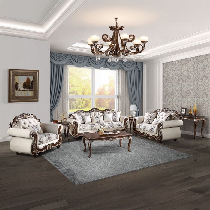 Traditional Living Room Sofa Set With Coffee Table, Free Delivery β
Elegant Sofa , Loveseat , Chair, Coffee Table