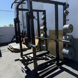 Rack With Weights & Jammers 