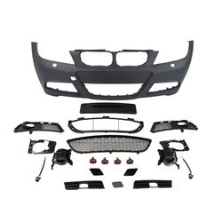 For 09-11 BMW LCI E90, M Sport Style Front Bumper With Fog Lights