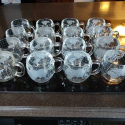 Very Rare Vintage Nestle's World Coffee Cups Set Of 16