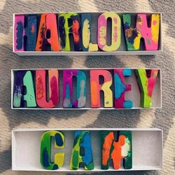 Crayon "Name" Letters. 