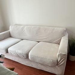 Couch With Seat Coverings 