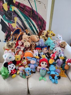 DISNEY PLUSHIES HUGE LOT PLUSH