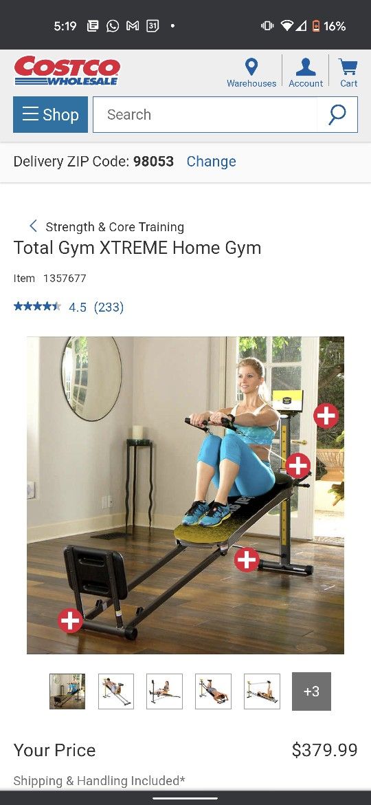 Total Gym Extreme with all Attachments
