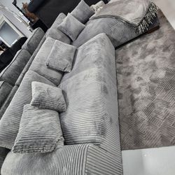 Rite Face Chaise Sectional Grey 