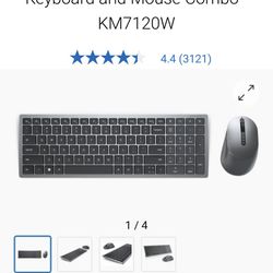 Dell Multi-Device Wireless Keyboard and Mouse Combo, KM7120W