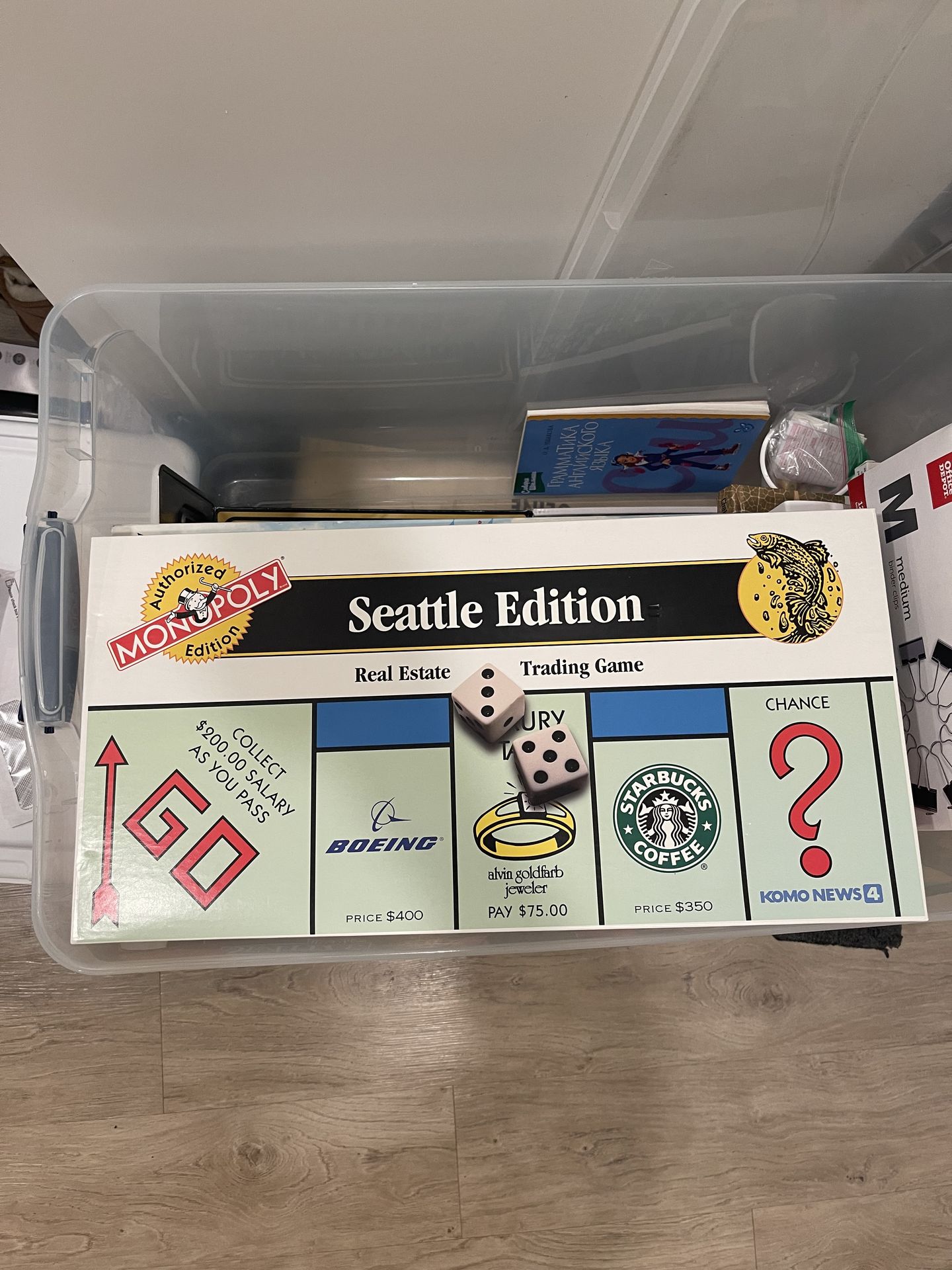 Seattle Edition Monopoly Game