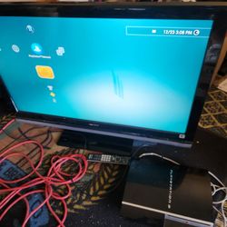 "40 Sony Bravia Gaming TV W Remote "Has outlets for Coaxial and A/V  Inputs" Good for Older Retro Consoles