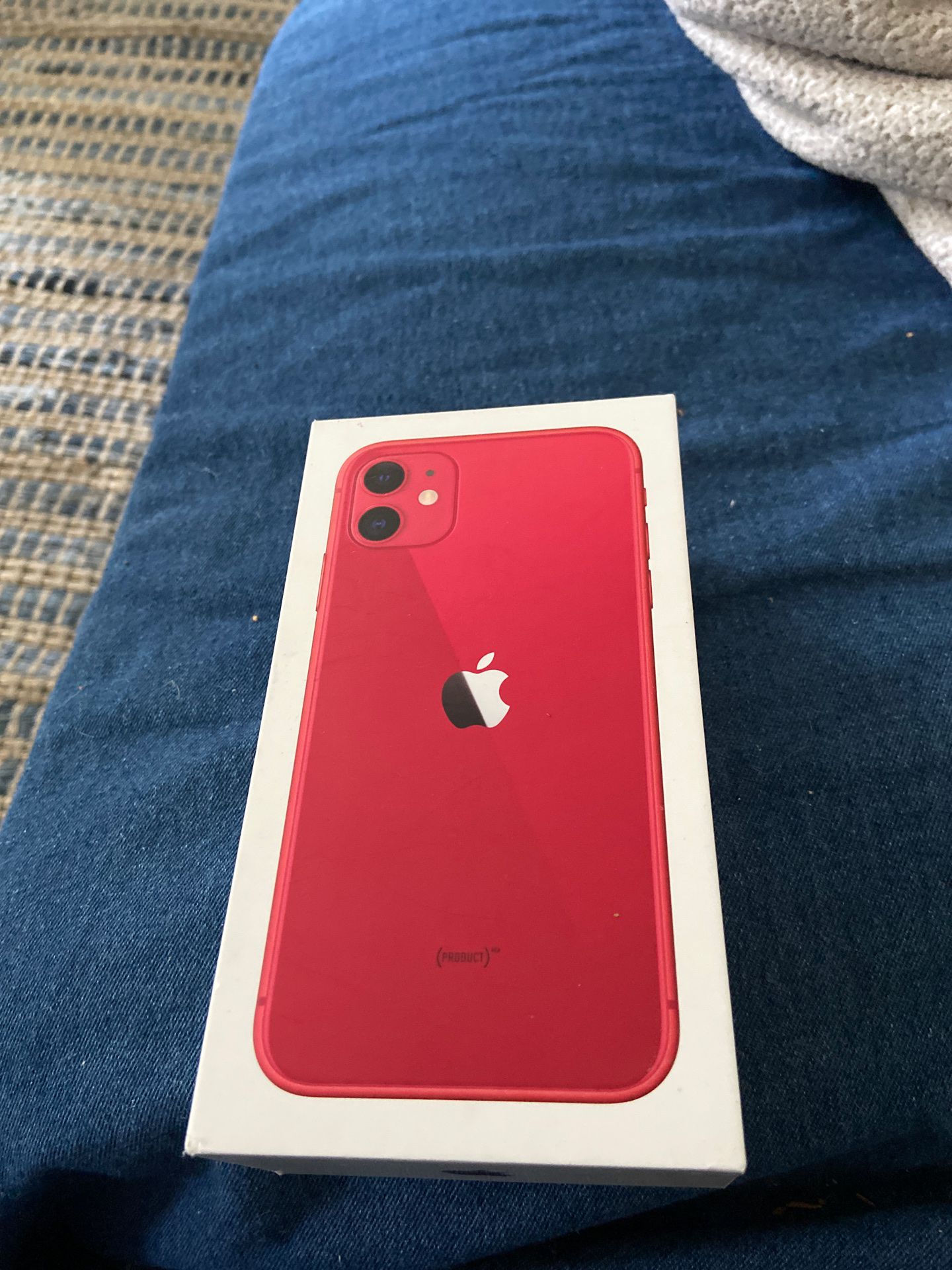 iPhone 11 just the box red