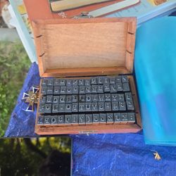 Rubber Stamp Set Numbers And Letter