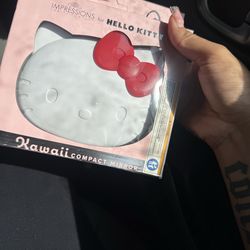 Hello kitty kawaii compact mirror