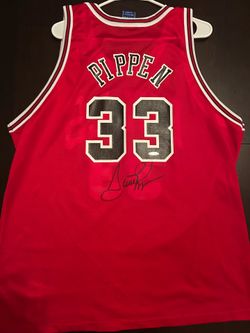 Scottie Pippen signed Authentic Chicago Bulls Jersey Upper Deck Coa