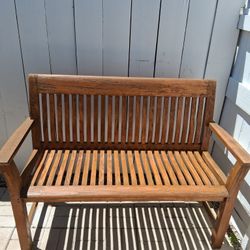 Solid Oak Missions Bench