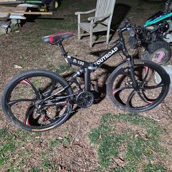 Folding mountain bike