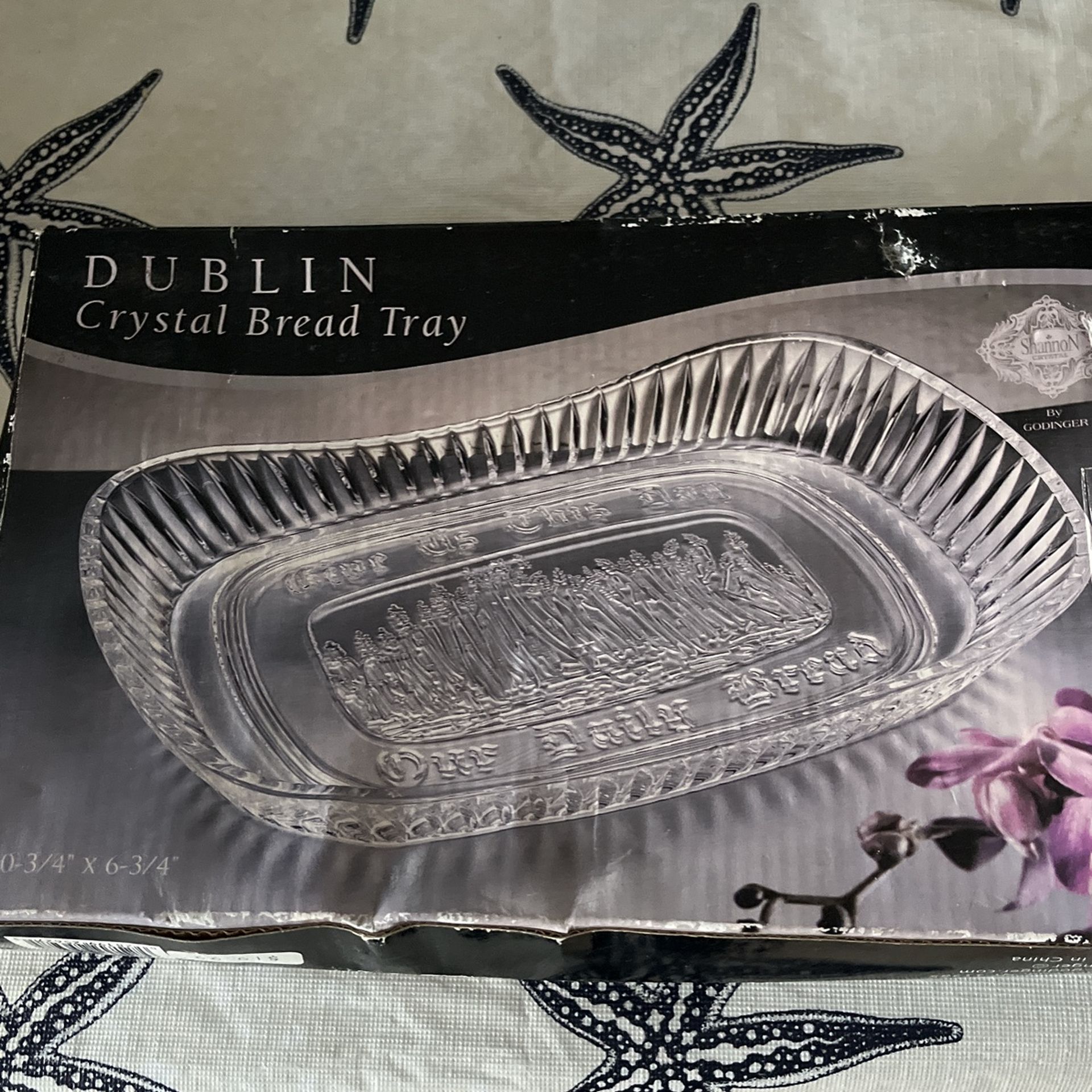 Crystal Bread Tray.