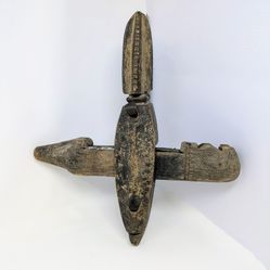 Early 20th Century Handcrafted Bamana Guardian Door Lock